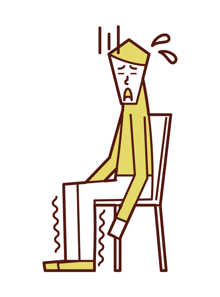 다리 마비 (남성)의 그림