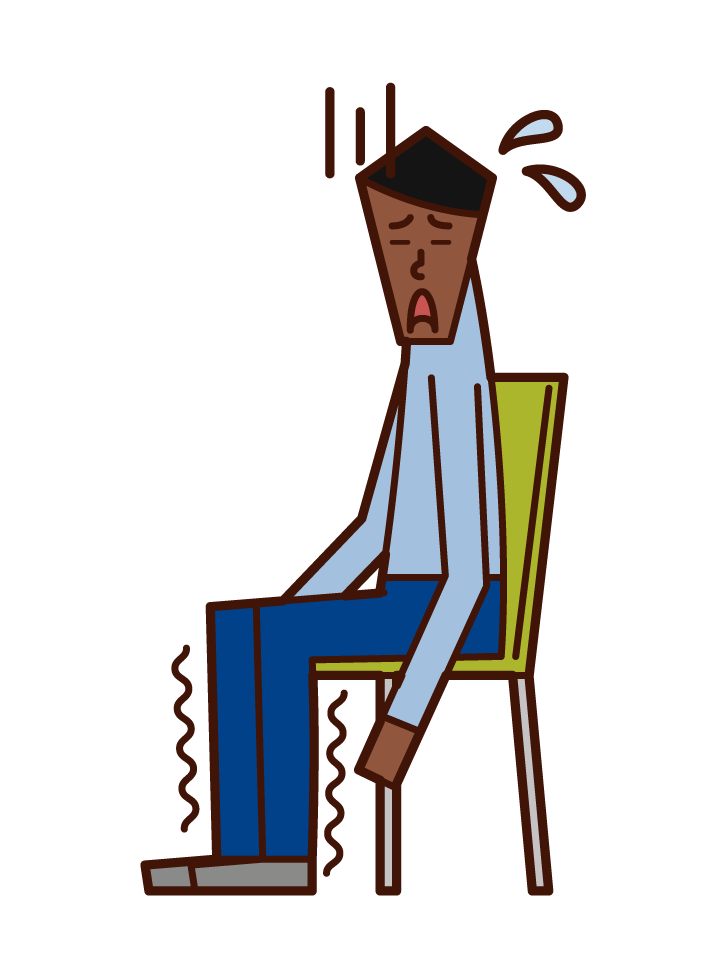 다리 마비 (남성)의 그림