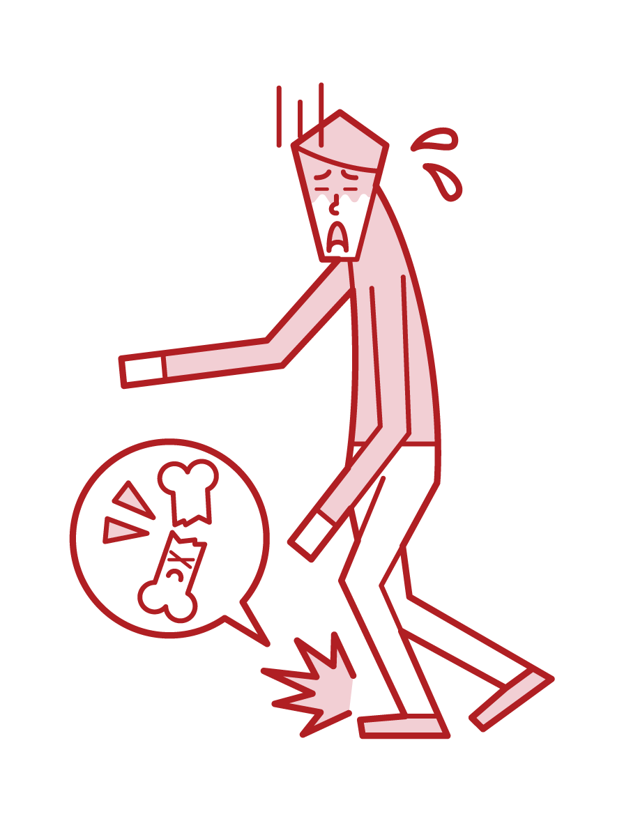 골다공증과 골절 (남성)의 그림