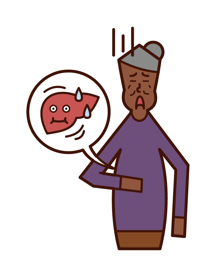 Fat Liver (woman) Illustration