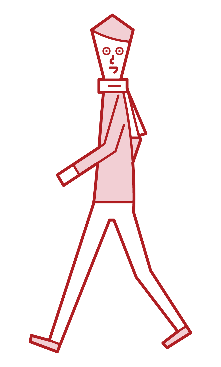 行走者（男性）的插圖
