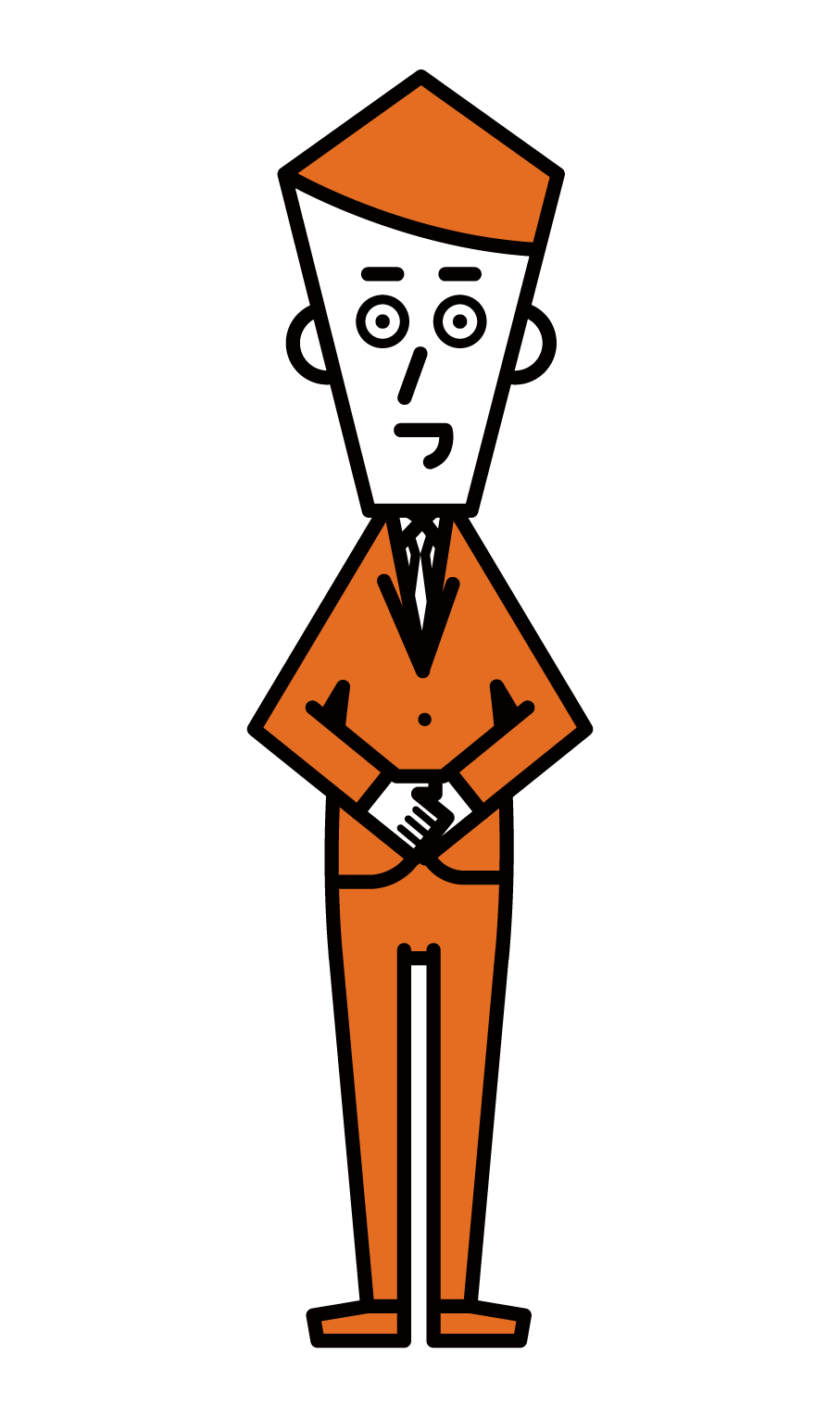 Illustration of receptionist (male)