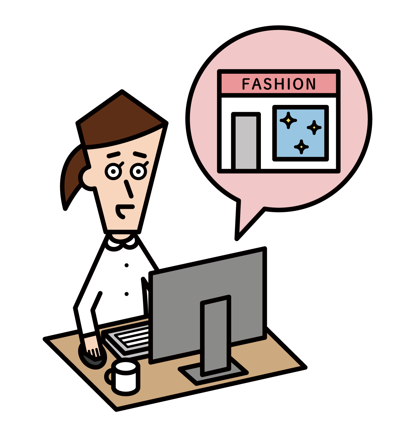 Illustration of product designer (male)