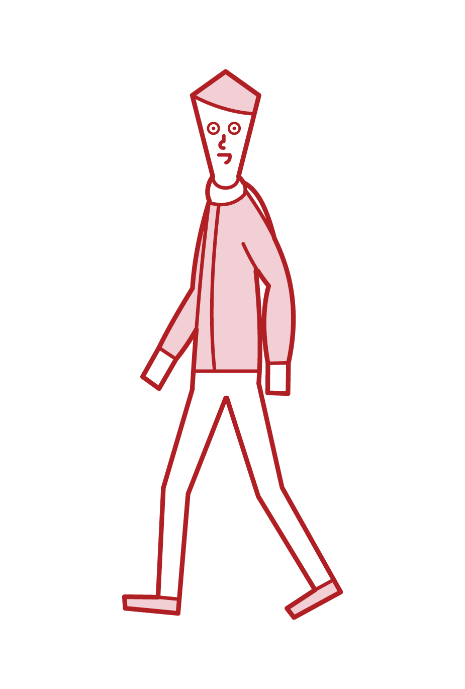 歩く人 男性 のイラスト フリーイラスト素材 Kukukeke ククケケ