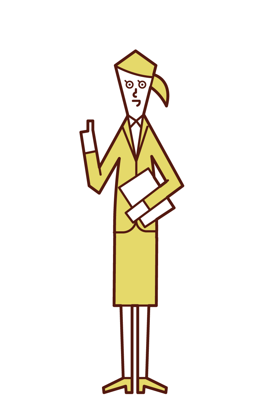 Illustration of a woman who speaks
