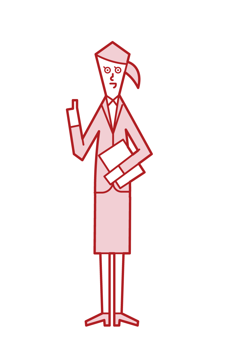 Illustration of a woman who speaks