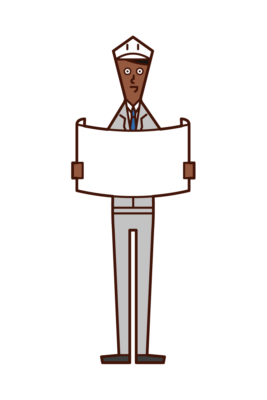 Illustration of field supervisor (man)