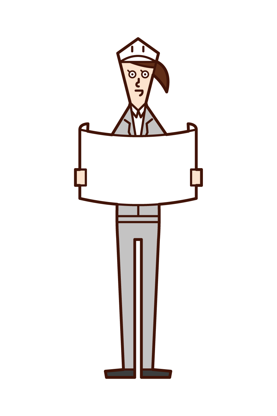 Illustration of field supervisor (woman)