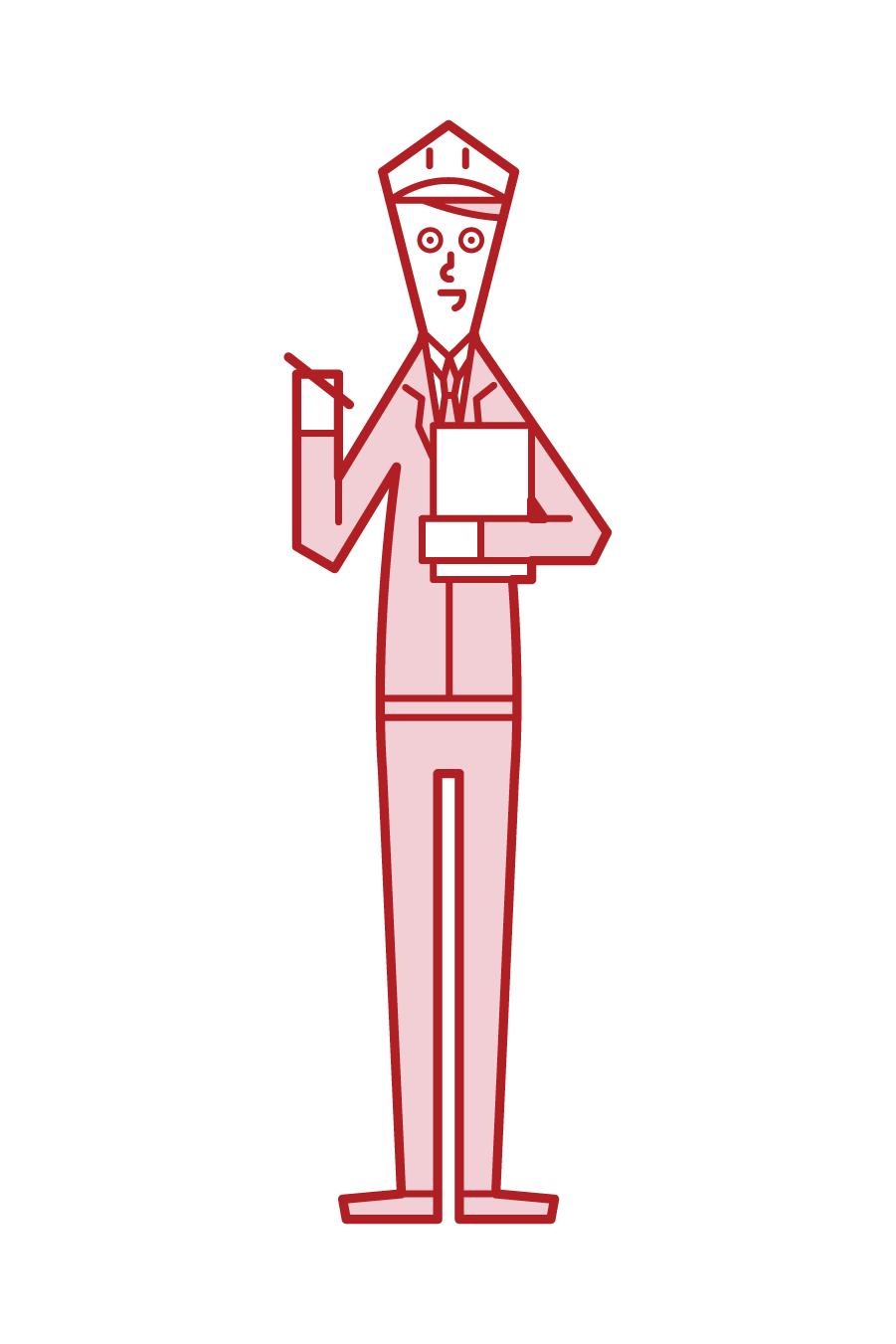 Illustration of field supervisor (man)