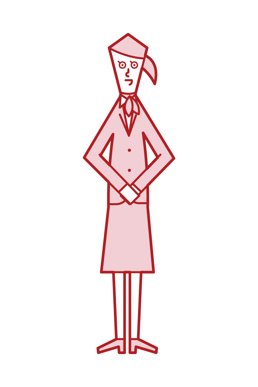 Showroom Staff (woman) Illustration