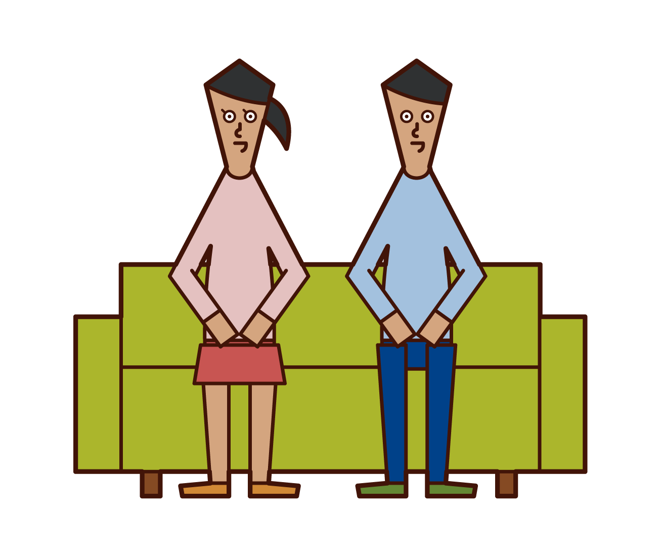 Illustration of a couple