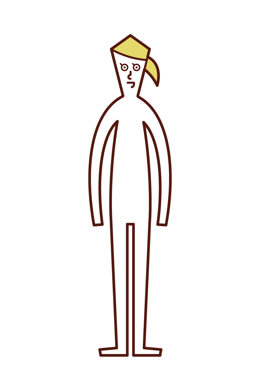 Illustration of human body (woman)