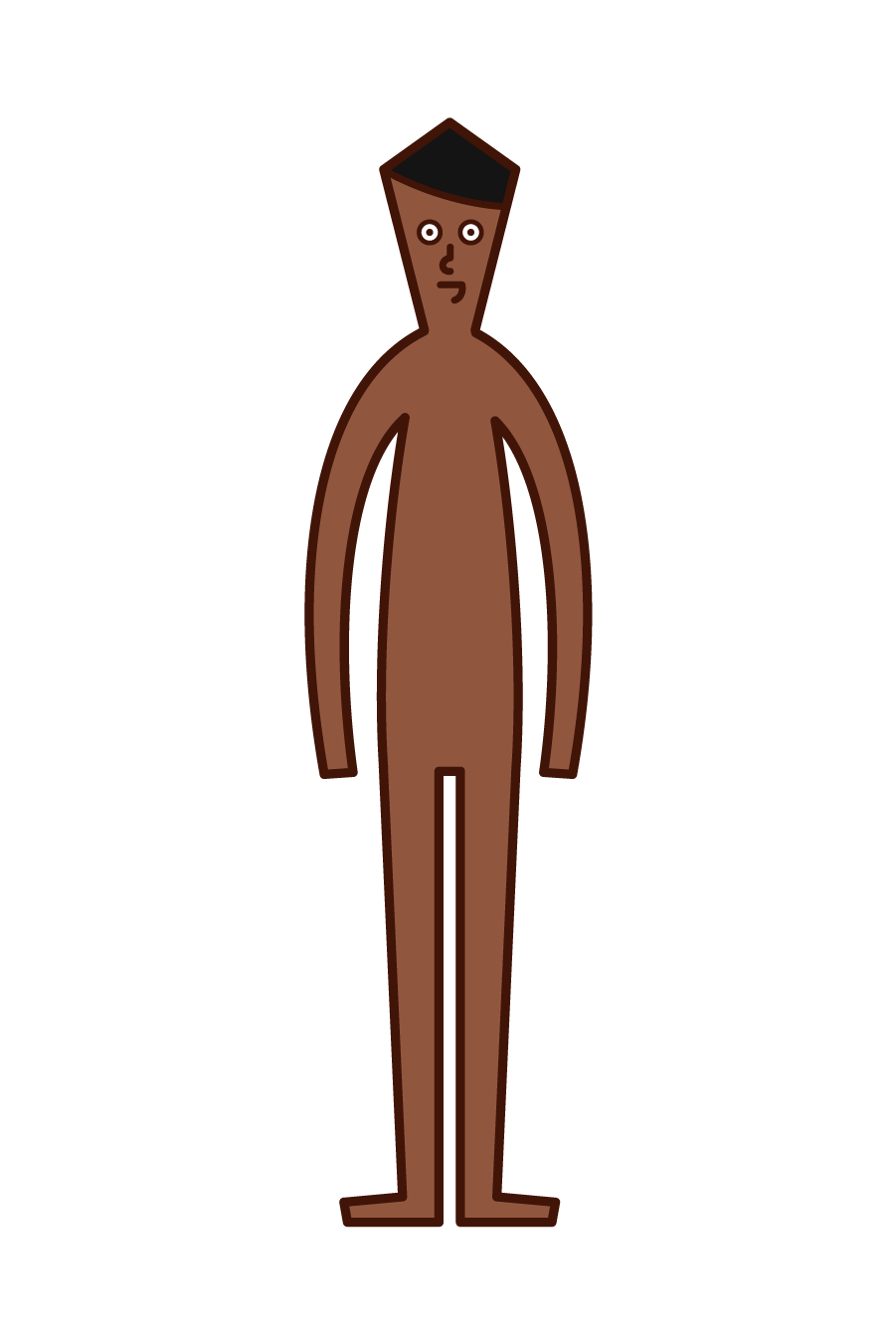 Illustration of human body (man)