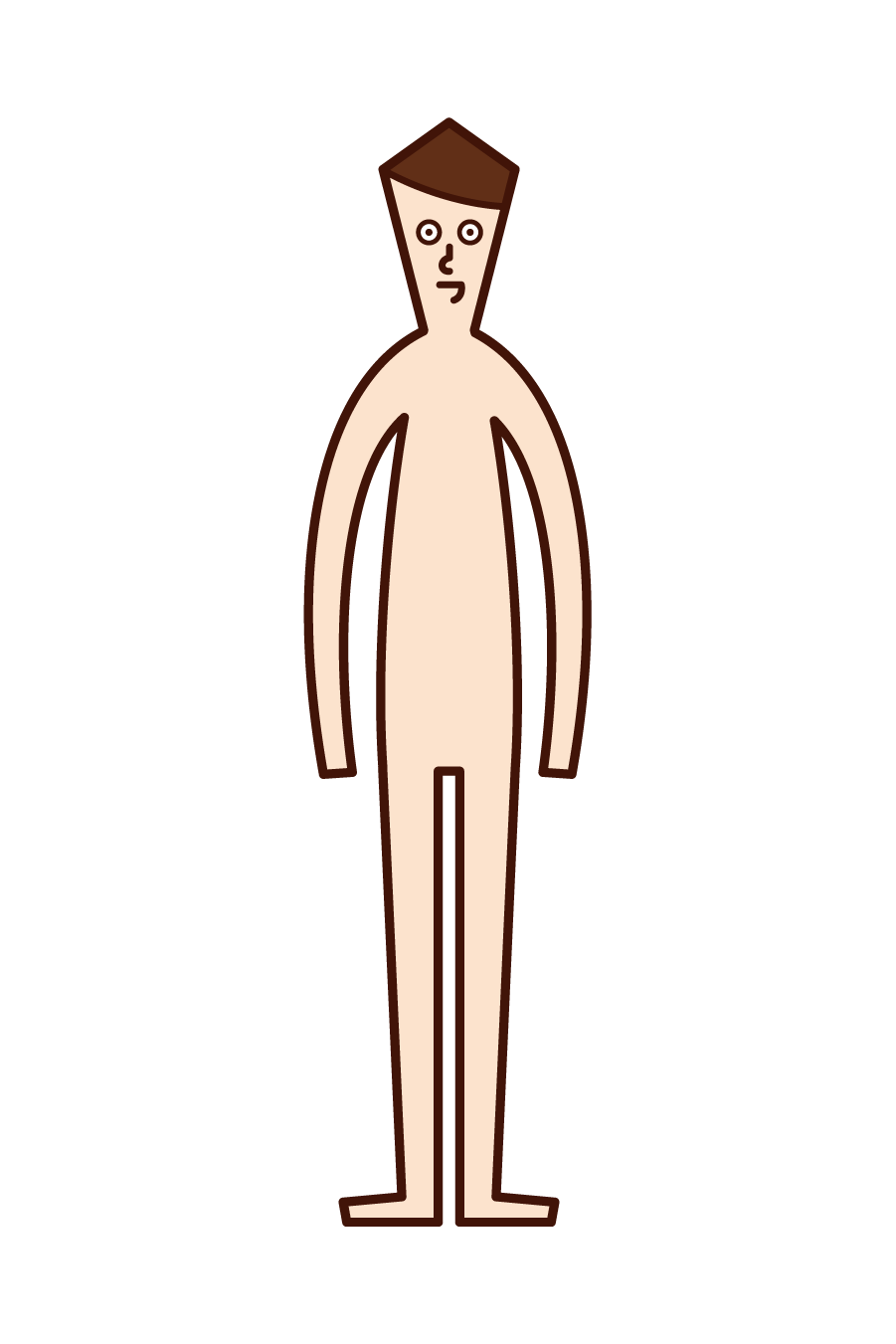 Illustration of human body (man)