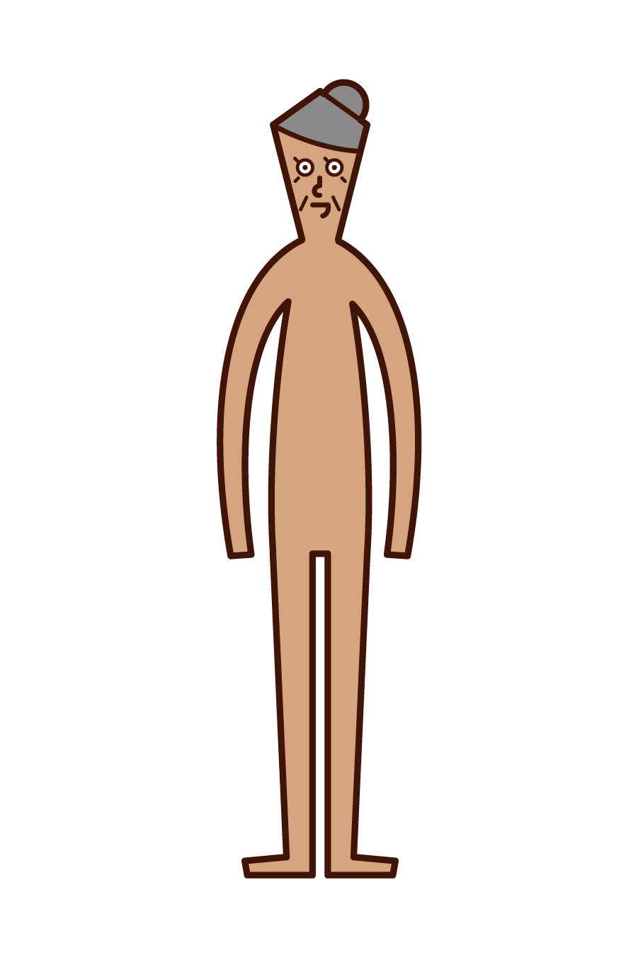 Illustration of human body (grandmother)