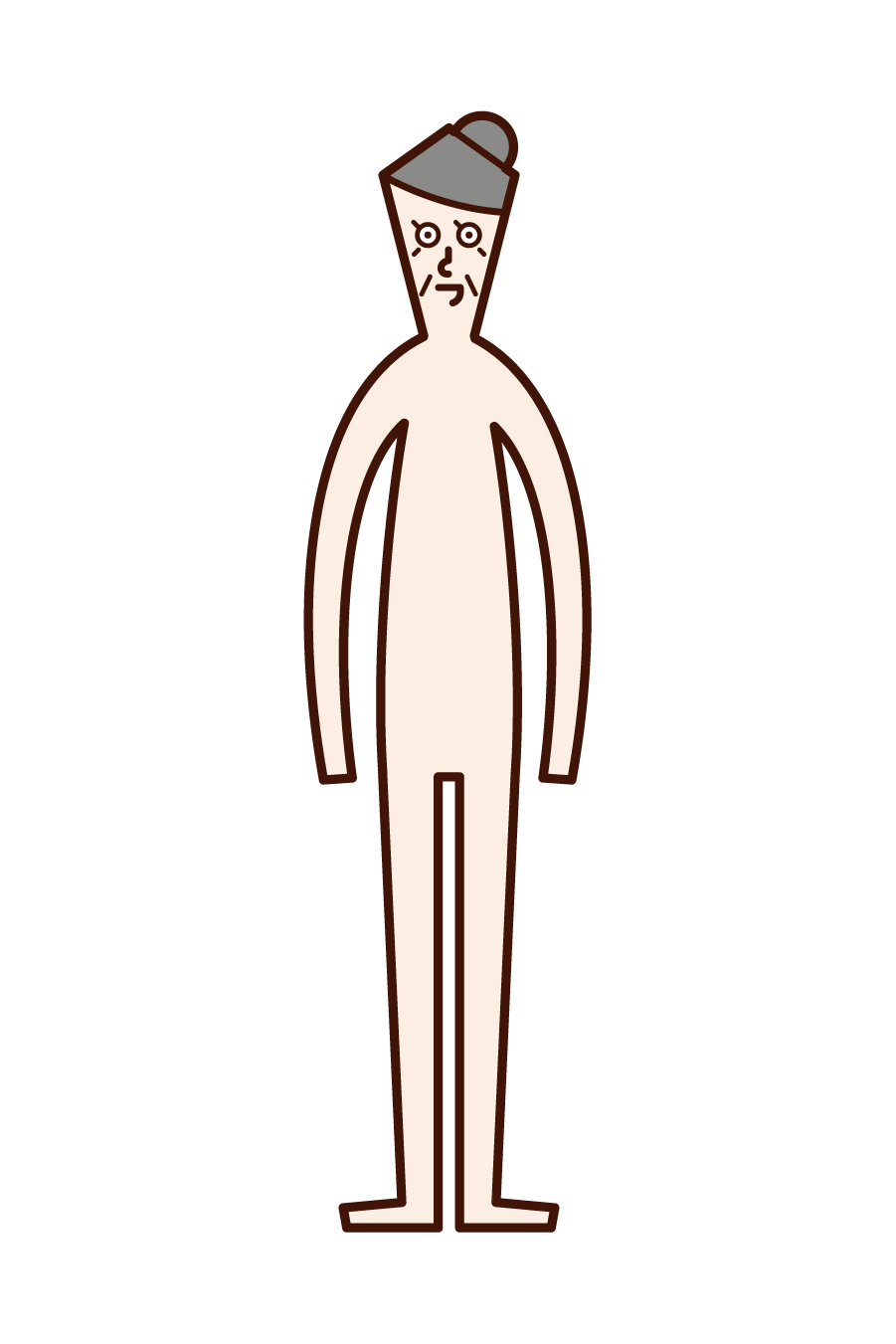 Illustration of human body (grandmother)