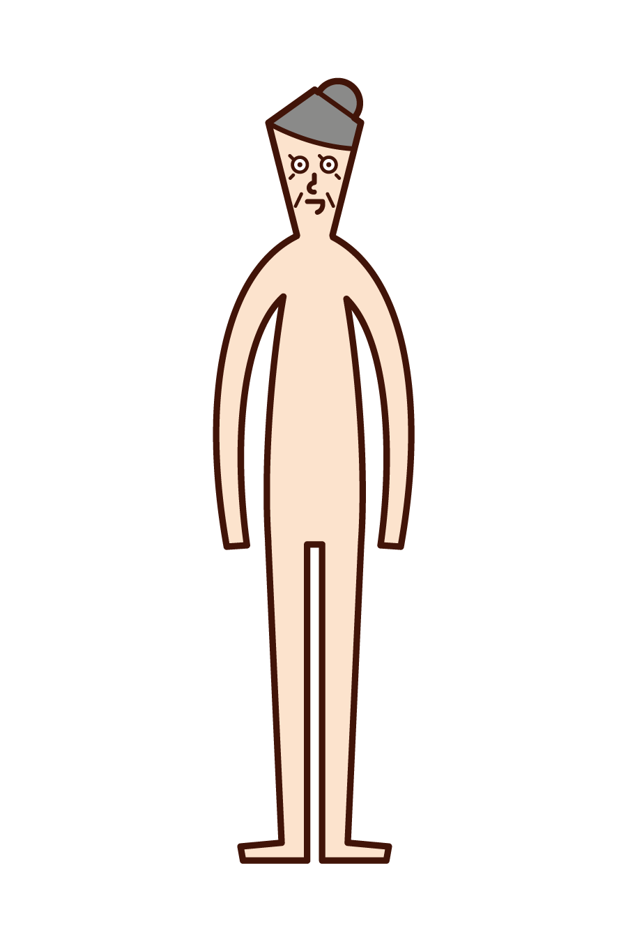 Illustration of human body (boy)