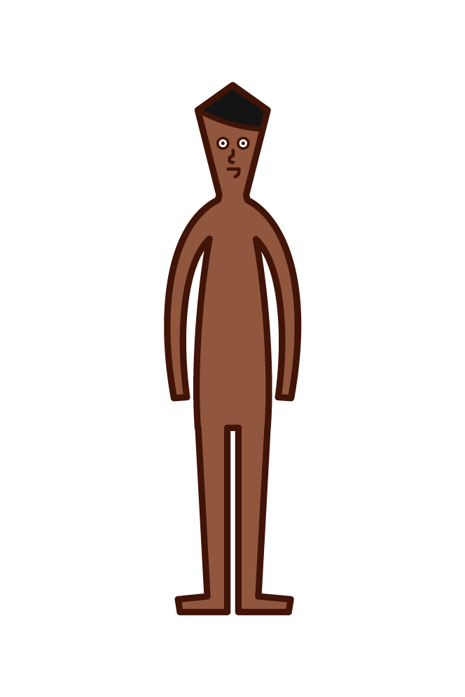 Illustration of human body (boy)