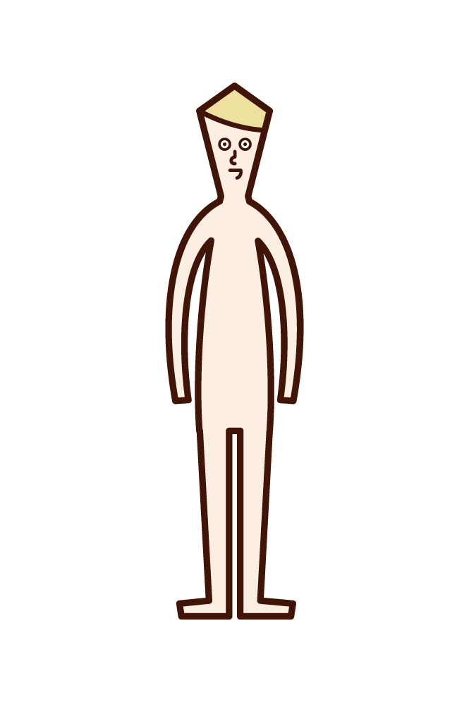 Illustration of human body (boy)