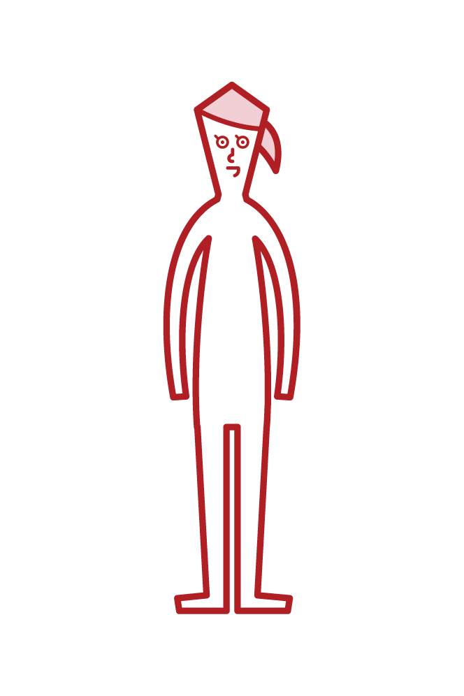 Illustration of human body (girls)
