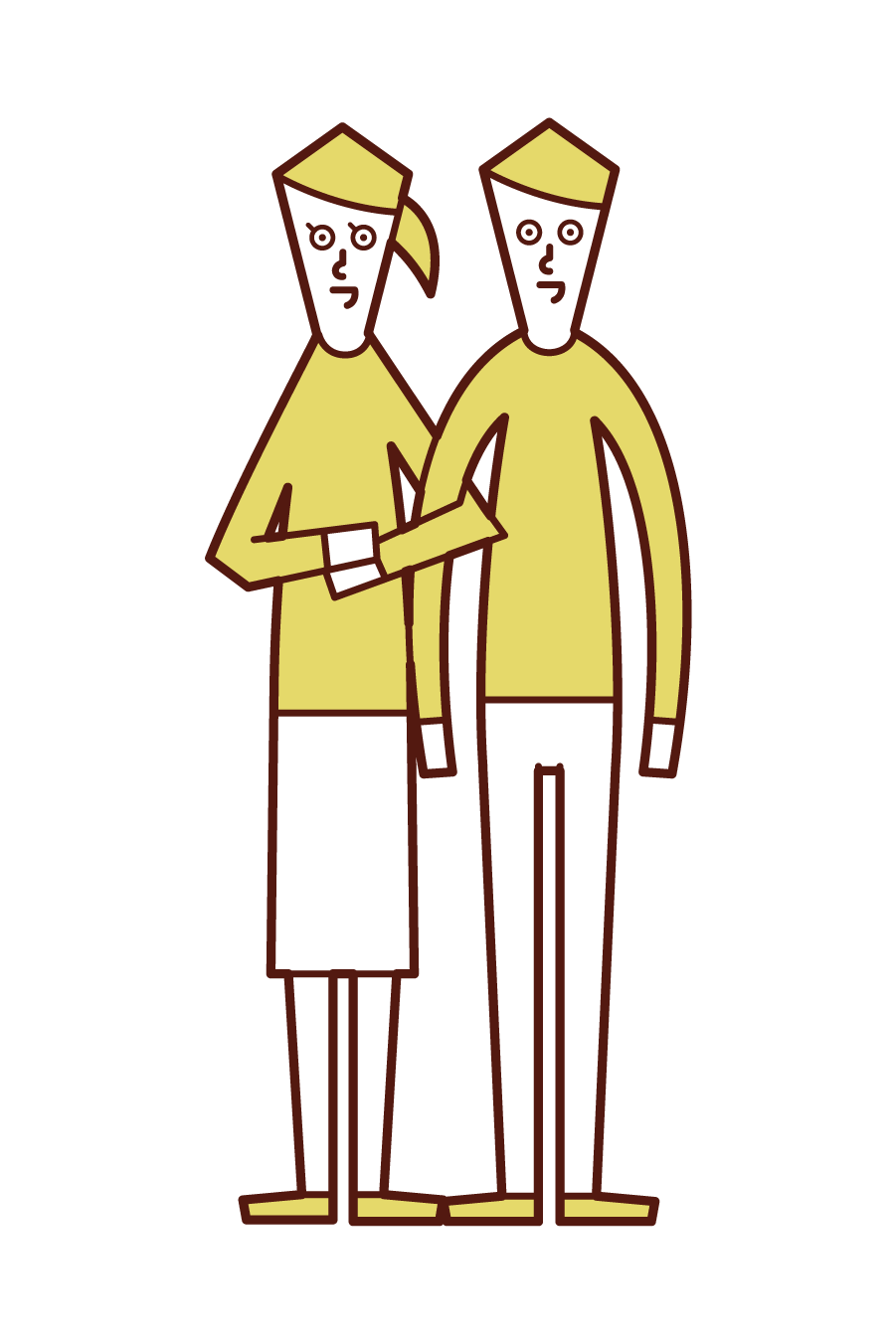 Illustration of a good couple