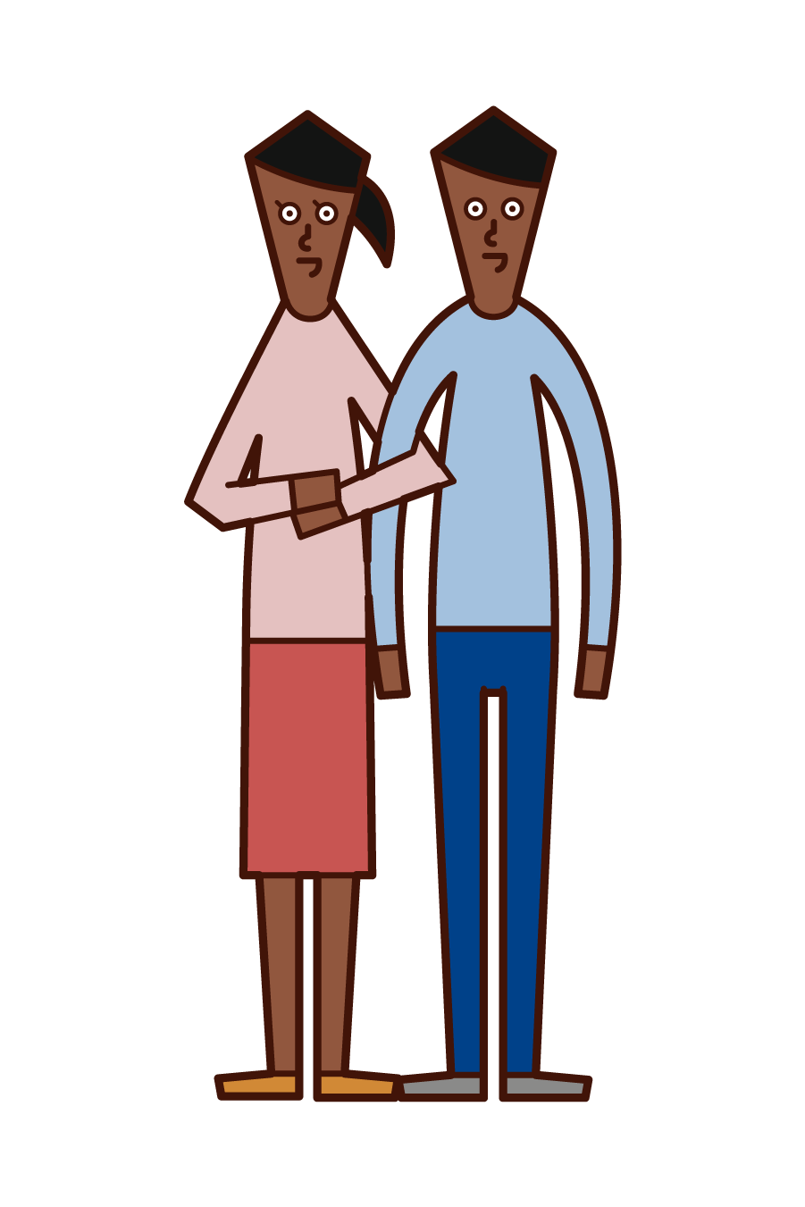 Illustration of a good couple