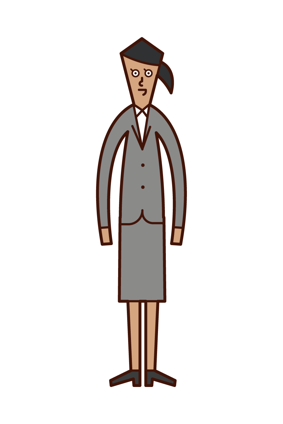 Illustration of a woman in a suit