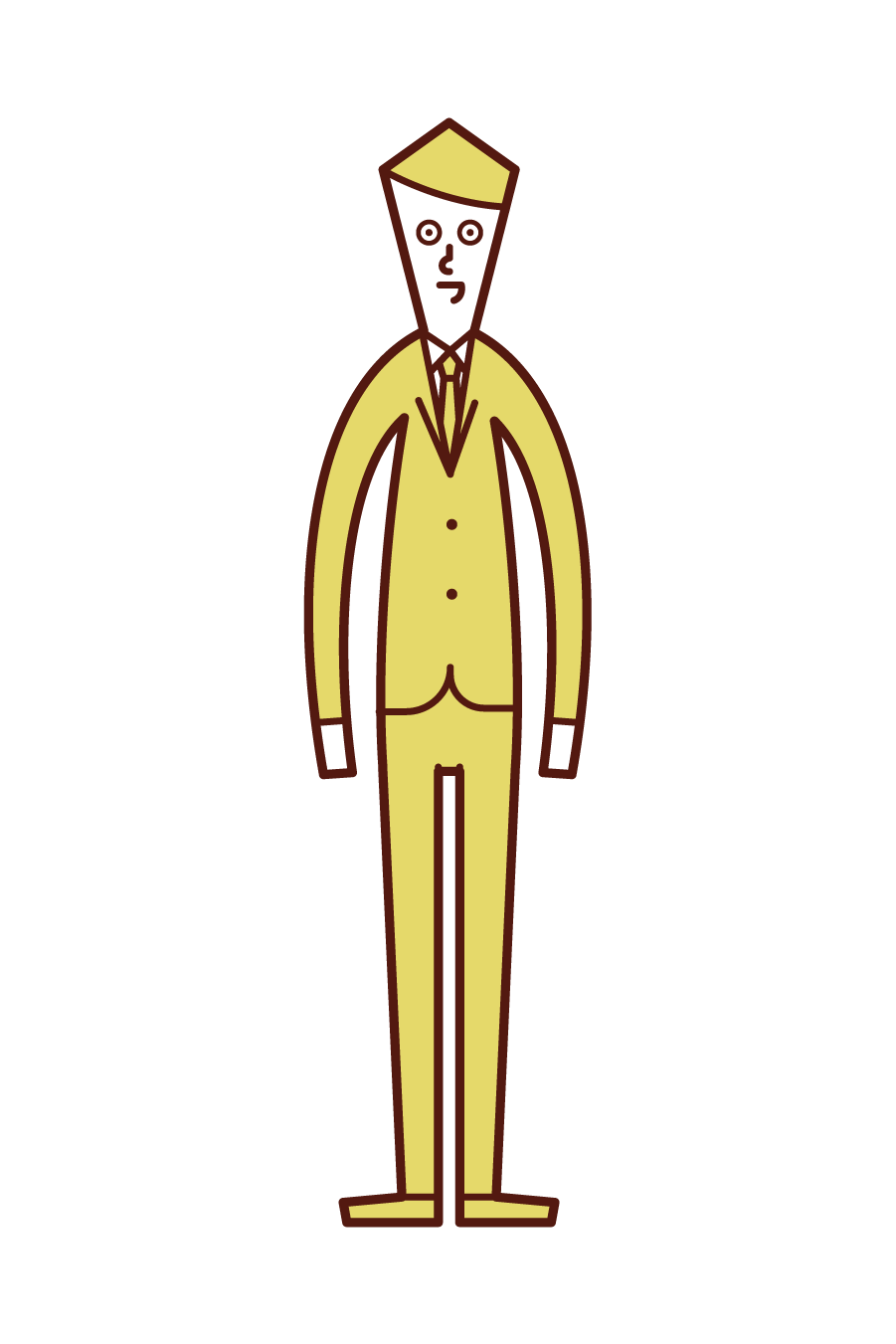 スーツを着た人（男性）のイラスト