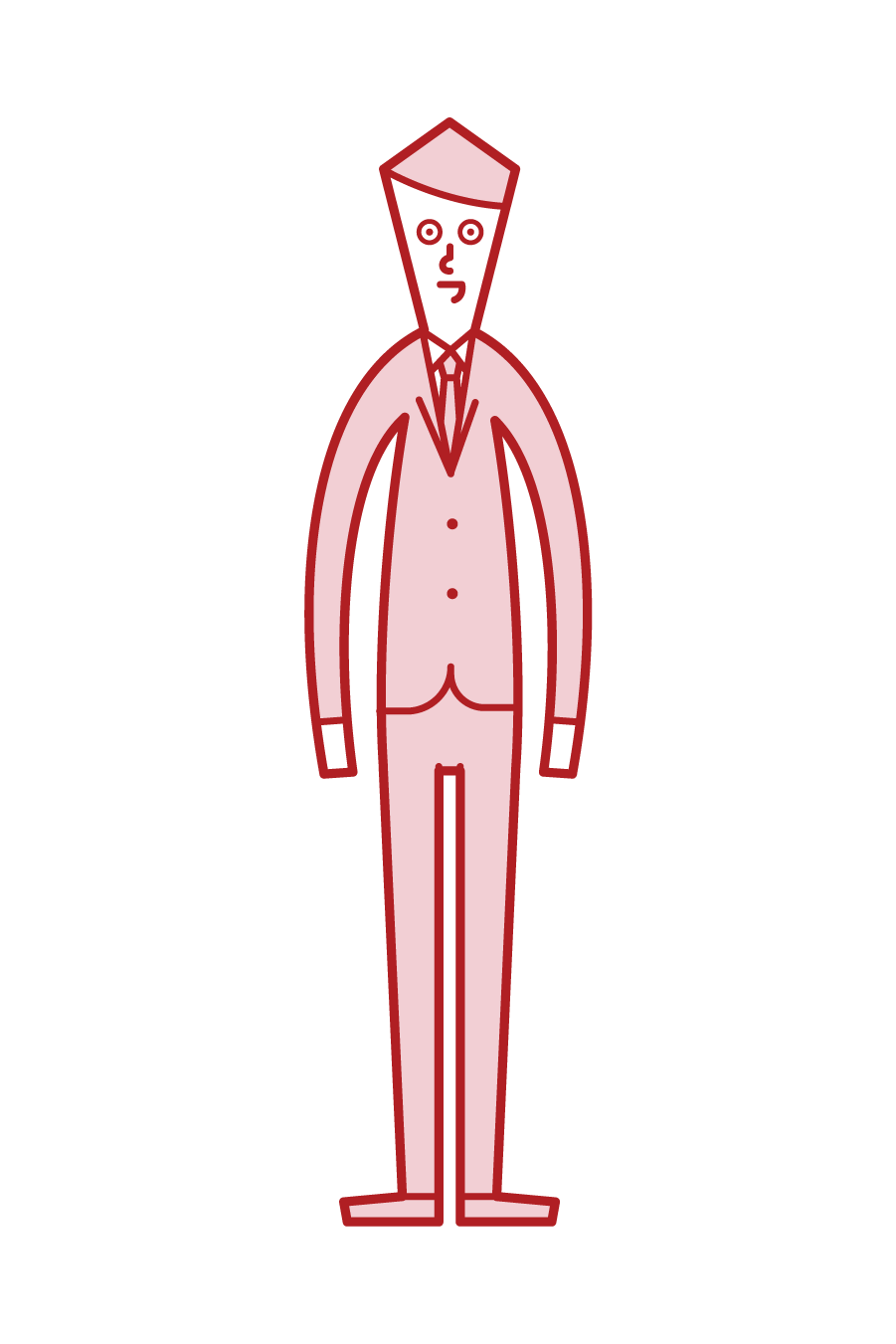 スーツを着た人（男性）のイラスト