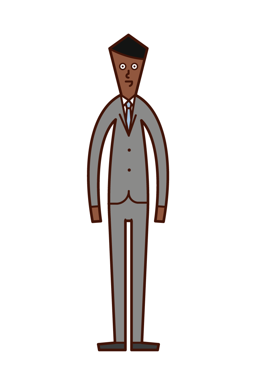 スーツを着た人 男性 のイラスト フリーイラスト素材 Kukukeke ククケケ