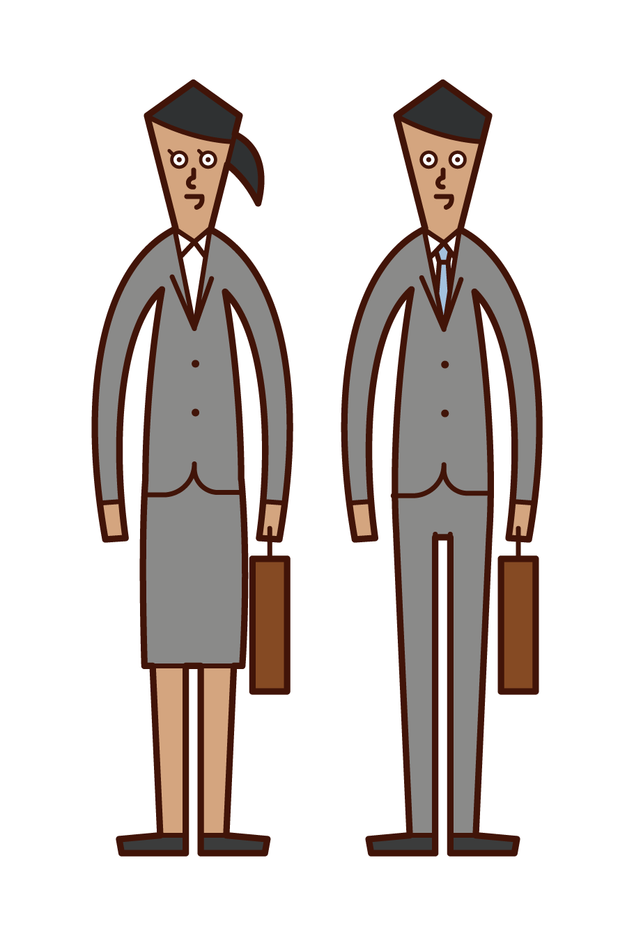 Illustration of a working couple