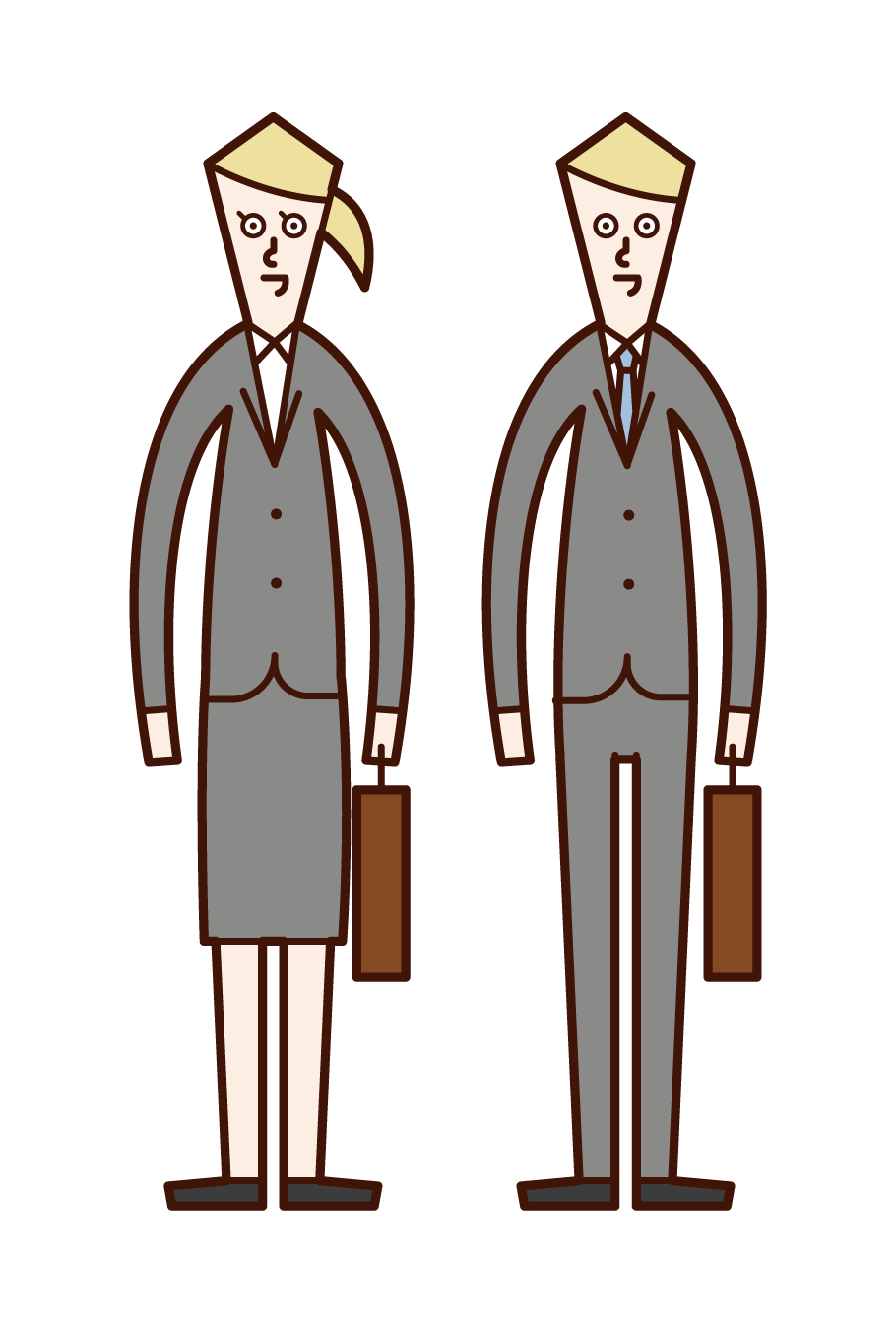 Illustration of a working couple
