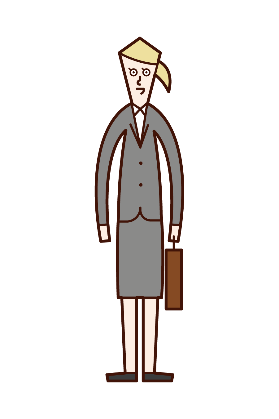 Illustrations of woman employees and office workers