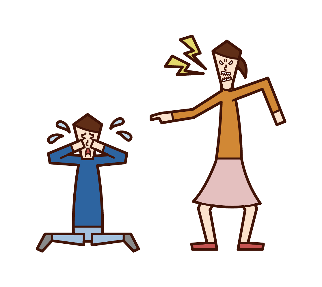 Illustration of bullying (girl)