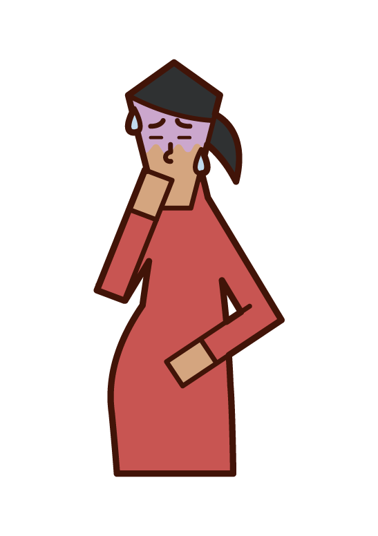 障礙和懷孕障礙（女性）插圖