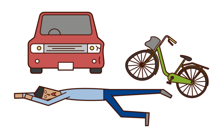 交通 事故 自転車 と 車 怪我 なし