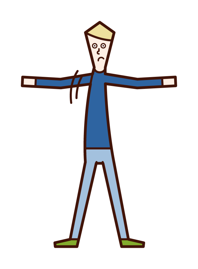 Illustration of a child (boy) who is in a way