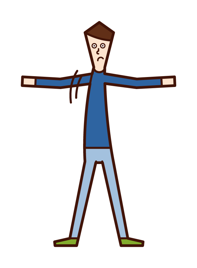 Illustration of a child (boy) who is in a way