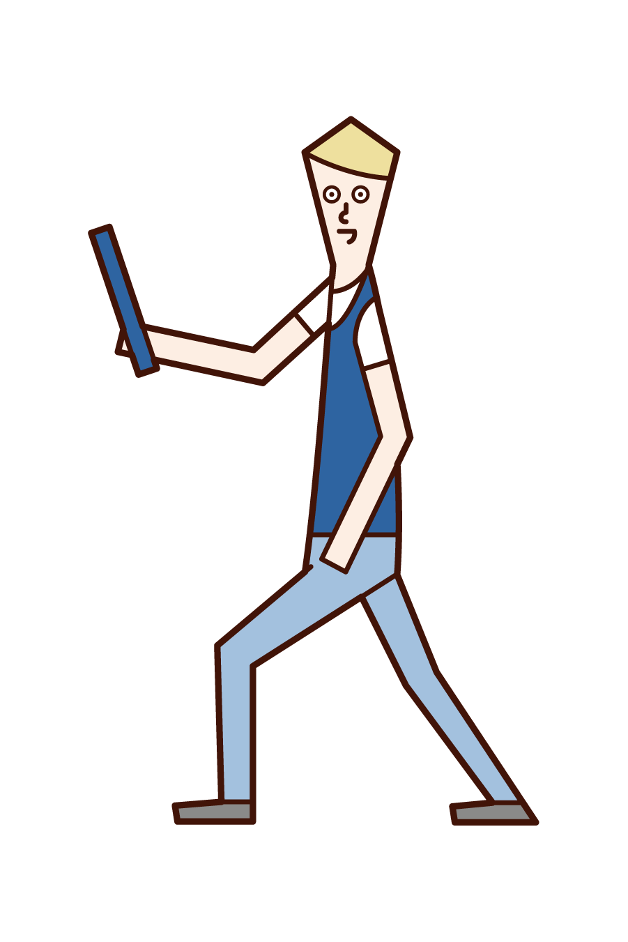 Illustration of a man throwing a rod