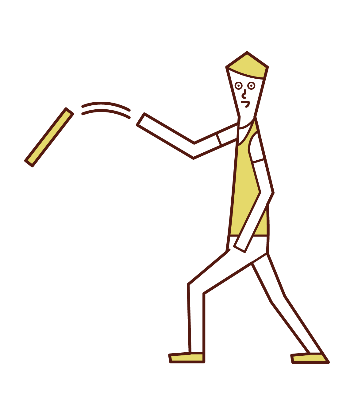 ロッドを投げる人 男性 のイラスト フリーイラスト素材 Kukukeke ククケケ