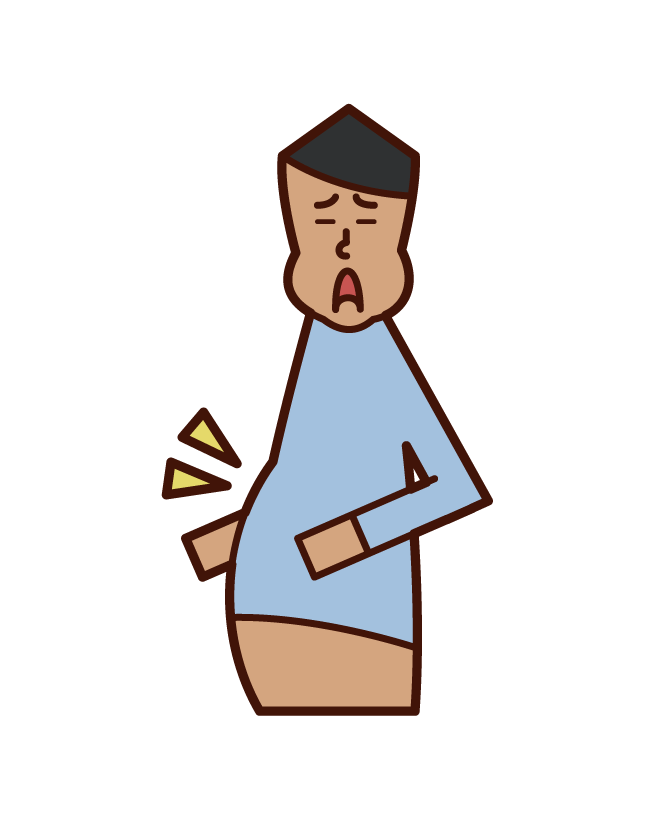 Illustration of metabolic syndrome (man)
