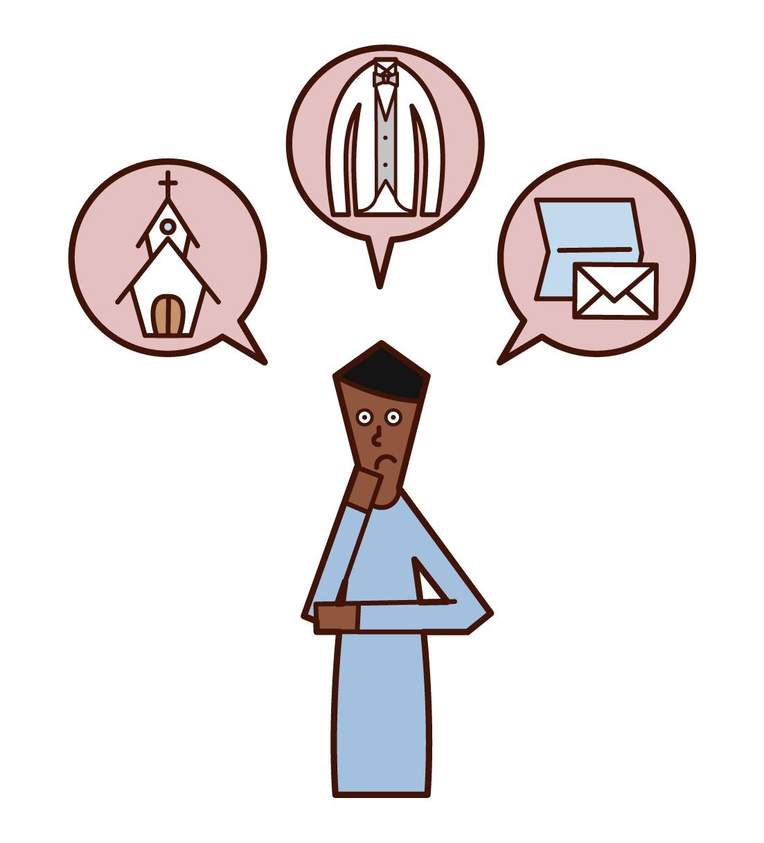 結婚式の準備をする人 男性 のイラスト フリーイラスト素材 Kukukeke ククケケ