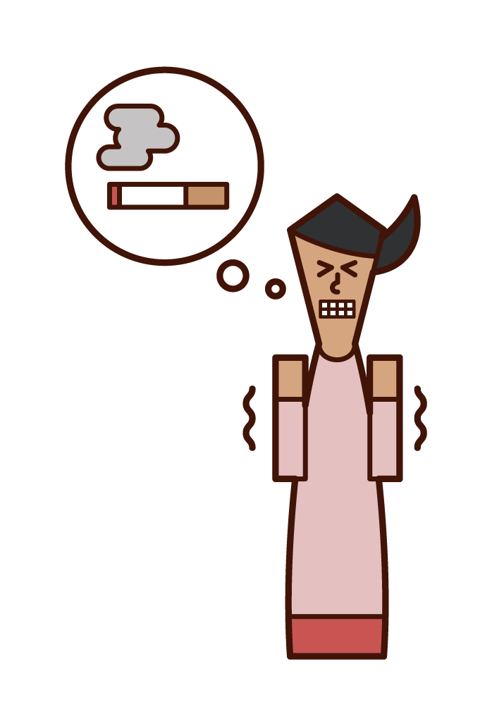 非吸煙者（女性）的插圖