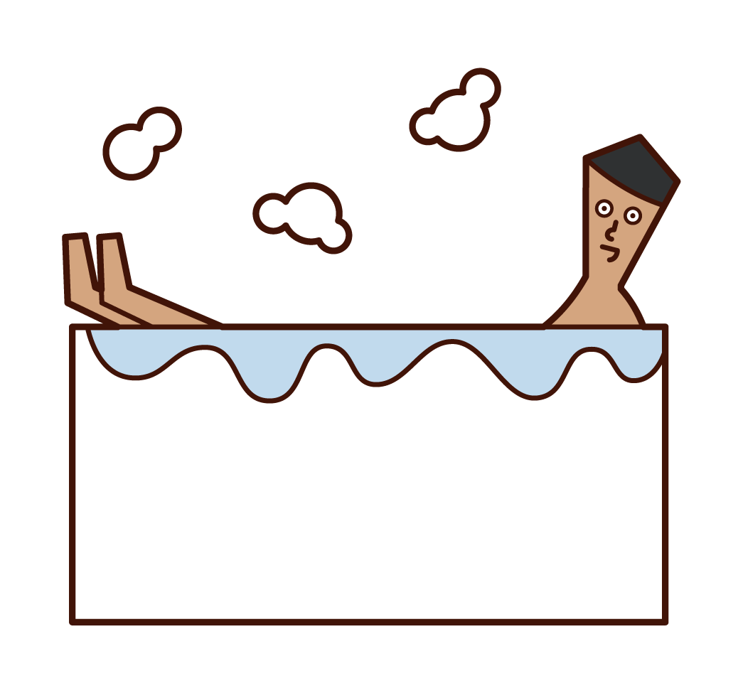 목욕하는 사람 (남성)의 그림