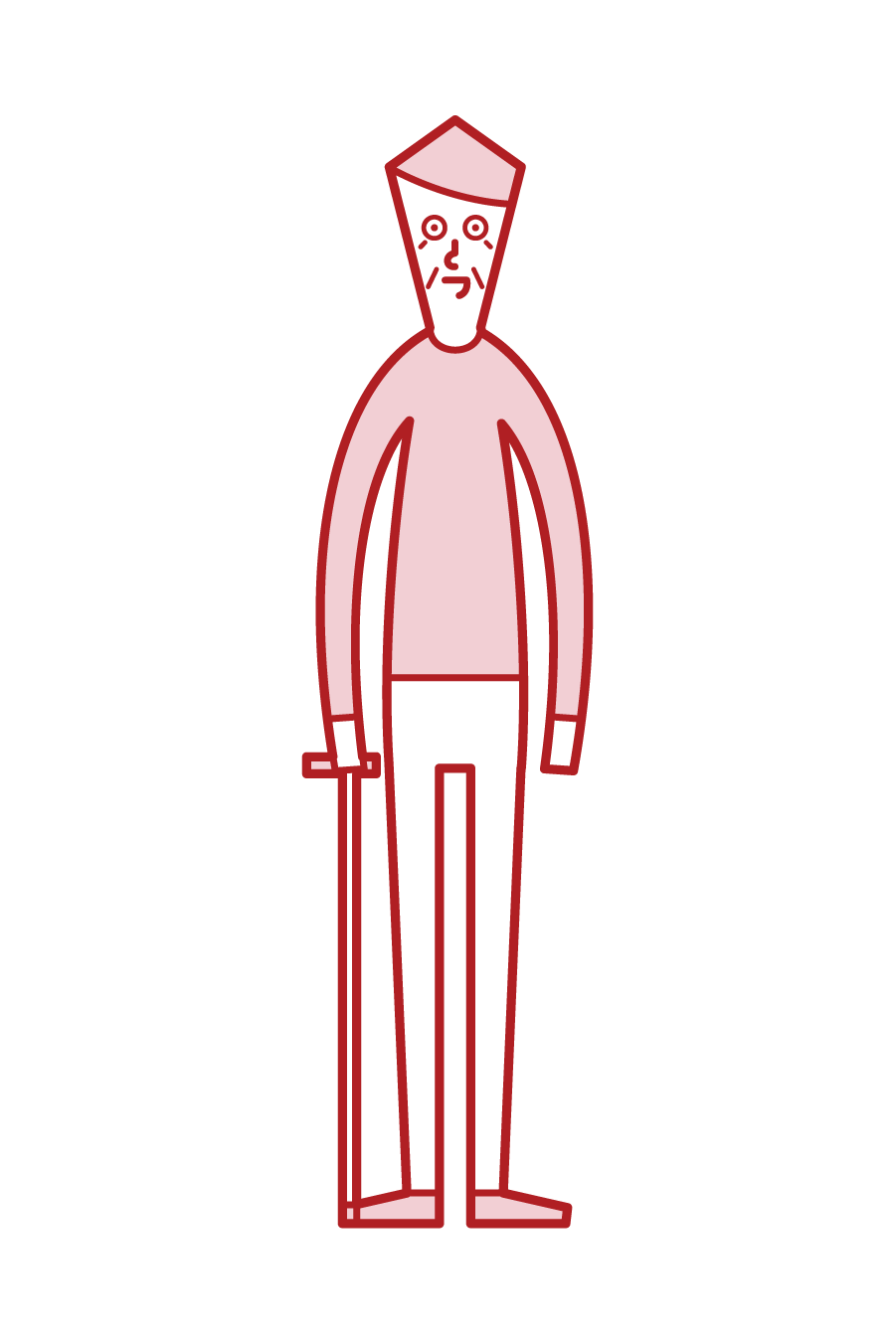 Illustration of an elderly (old father)
