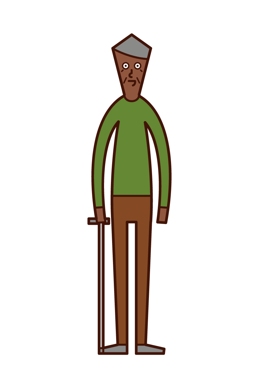 Illustration of an elderly (old father)