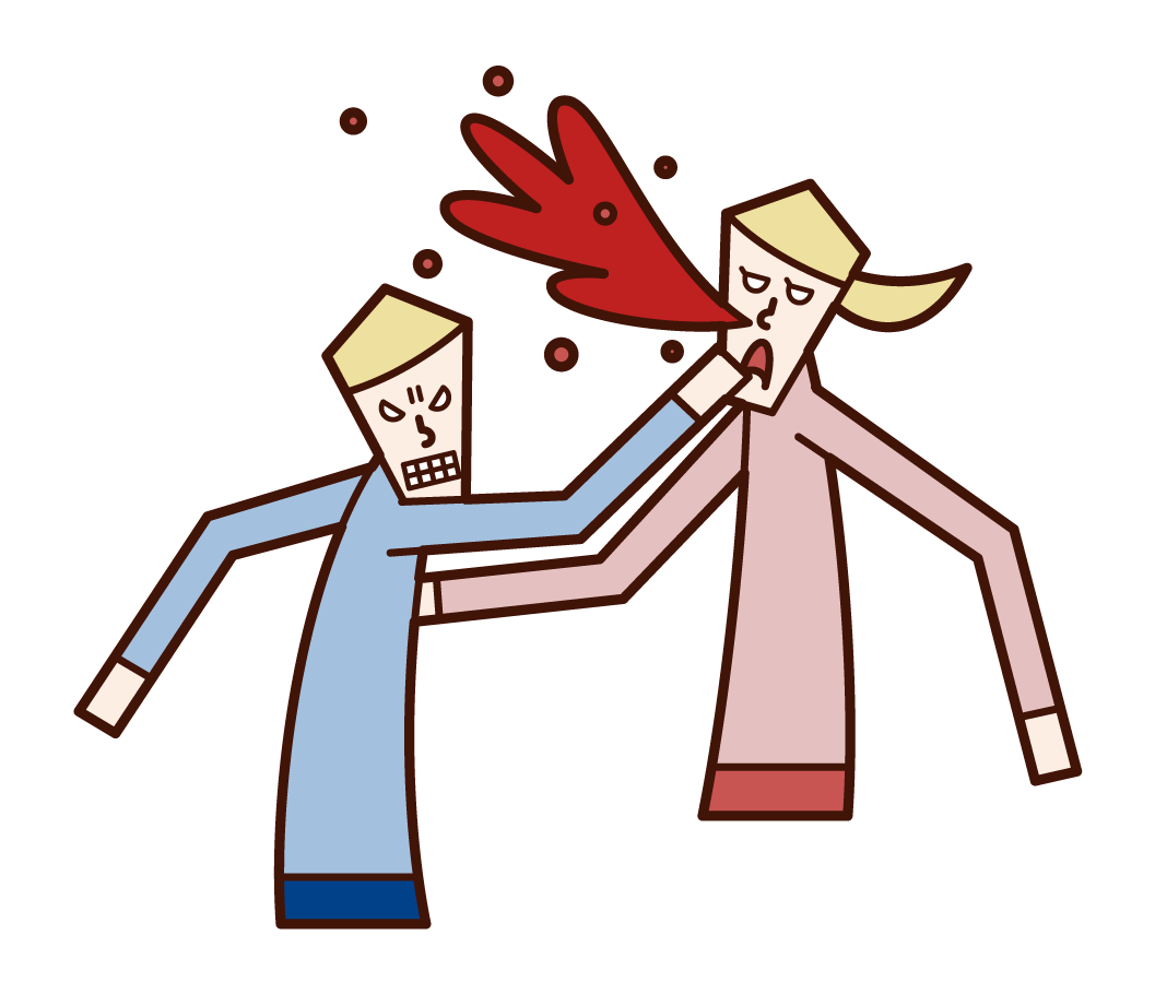 Illustration Of A Violent Person Male Free Illustrations Kukukeke