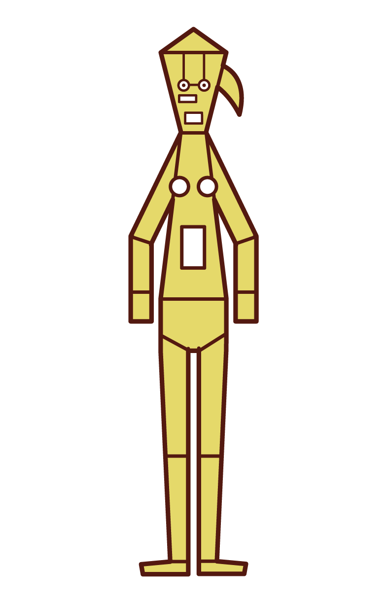 Illustration of robot (female)