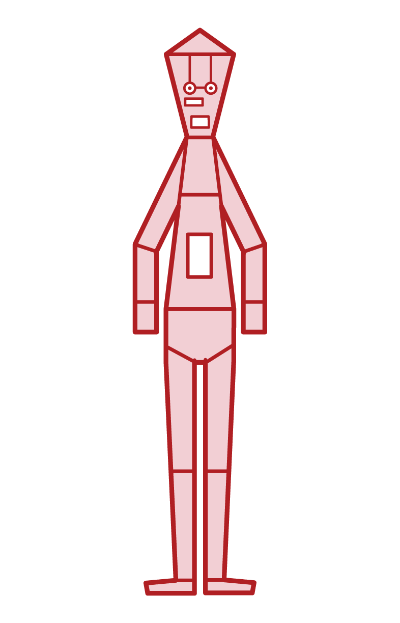 Illustration of robot (male)