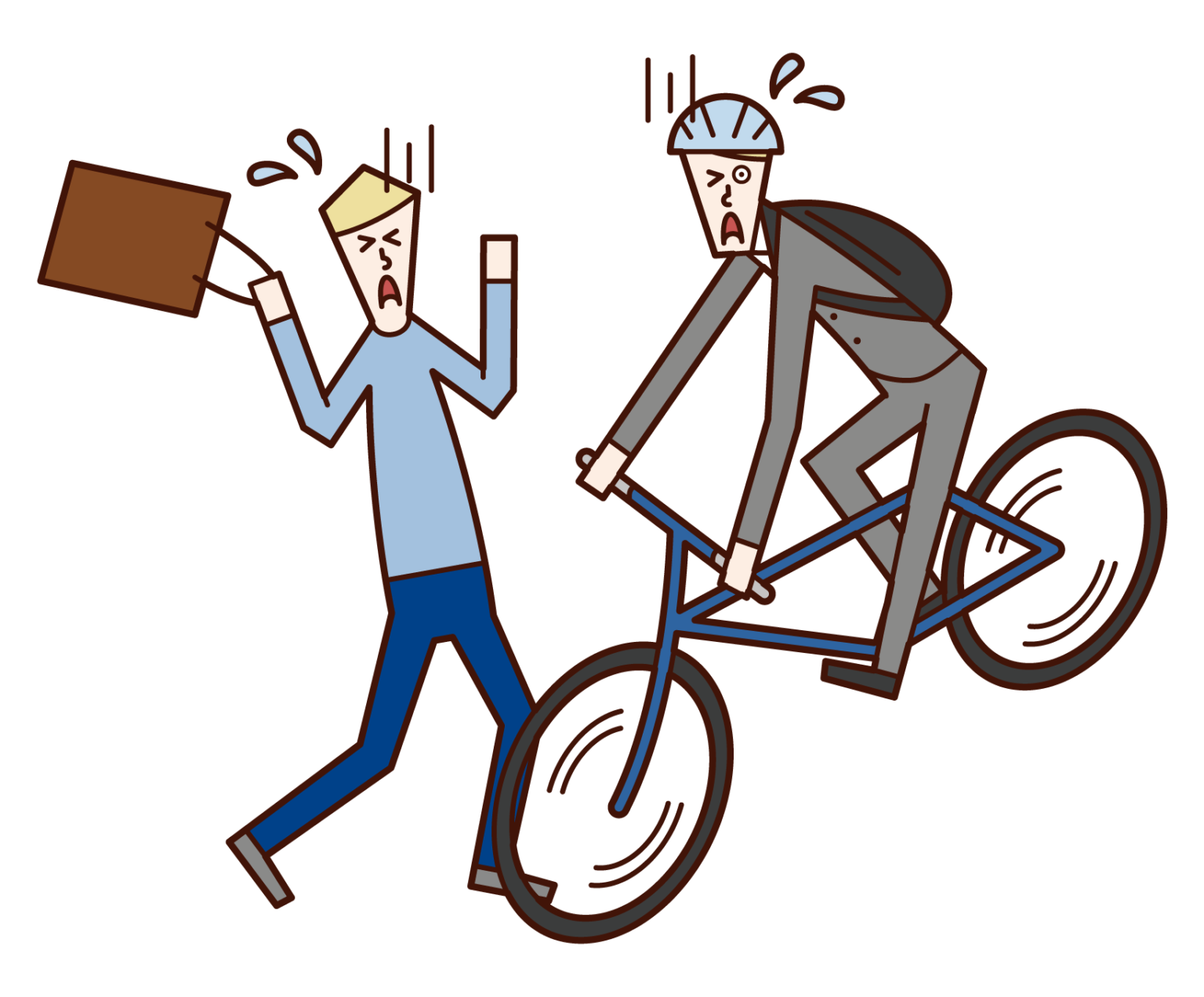 自転車 歩行 者 衝突